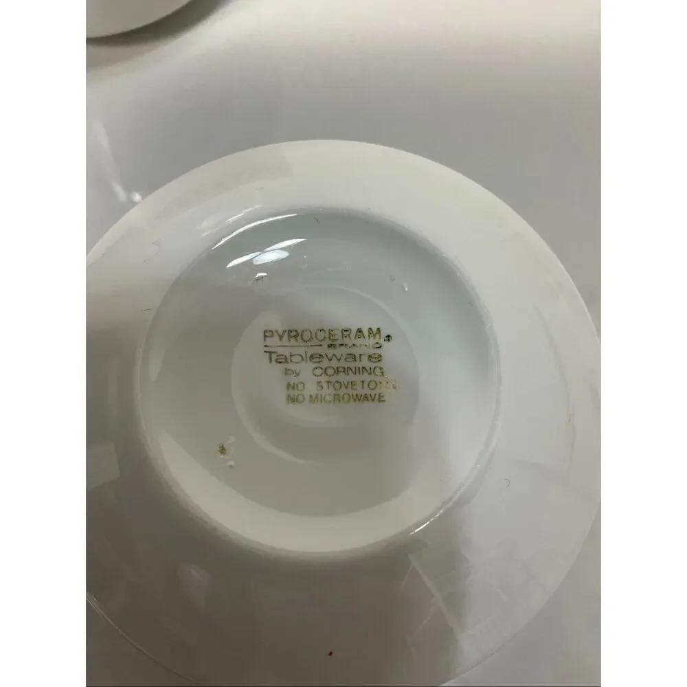VINTAGE PYROCERAM Custard Cups Ramekins